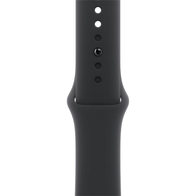 Apple Watch Series 11, 42 мм, корпус из алюминия цвета «Чёрный оникс», спортивный ремешок, размер S/M